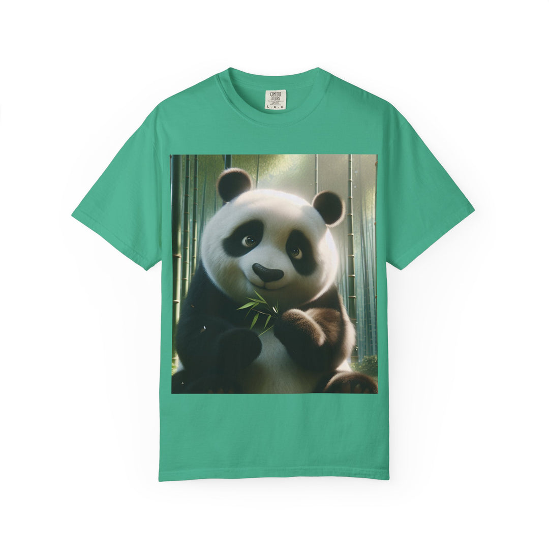 Cute Panda Unisex Garment-Dyed T-Shirt | Casual Animal Lover Tee