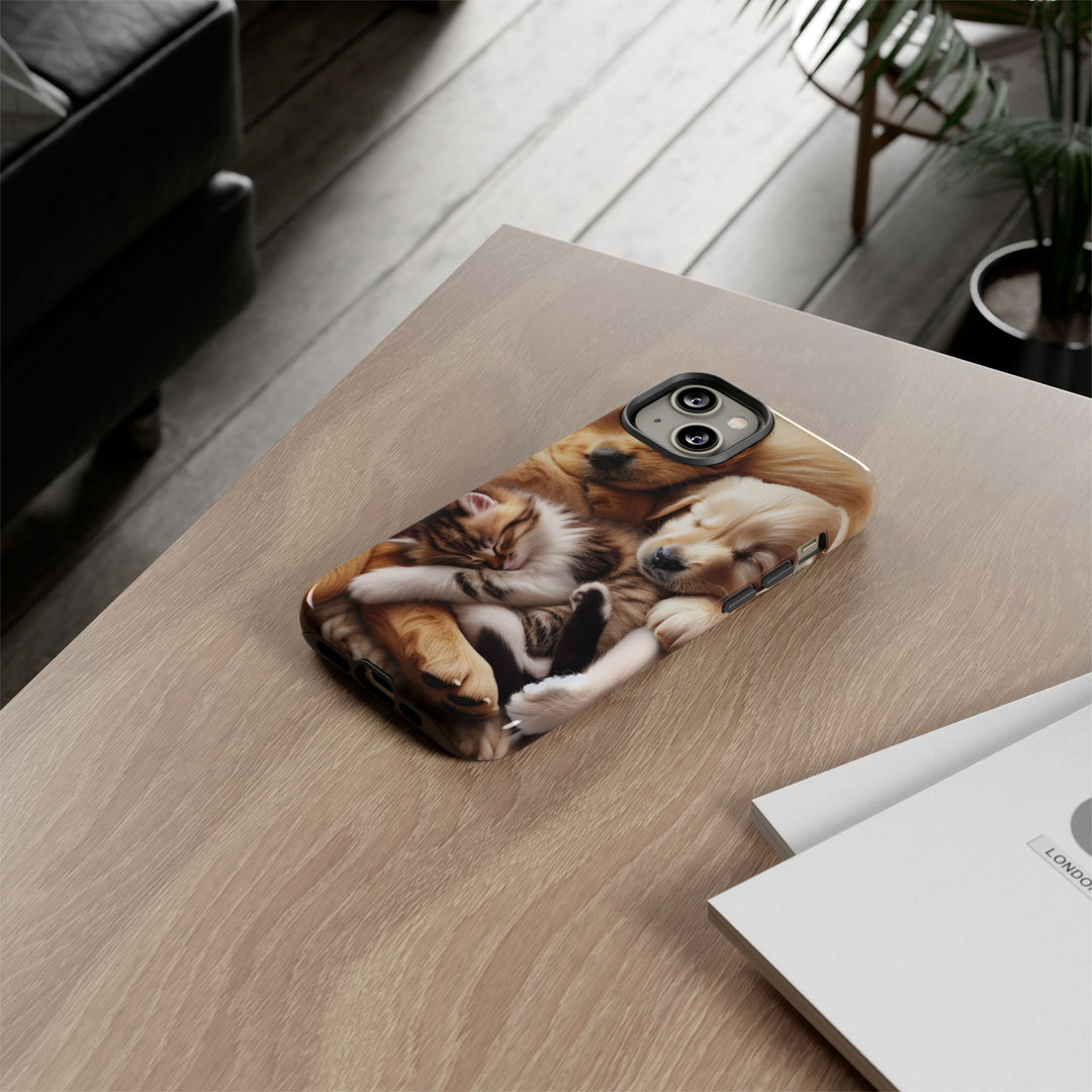 Cute Pets Phone Case - Adorable Dog and Cat Design for Animal Lovers