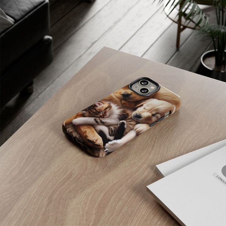Cute Pets Phone Case - Adorable Dog and Cat Design for Animal Lovers