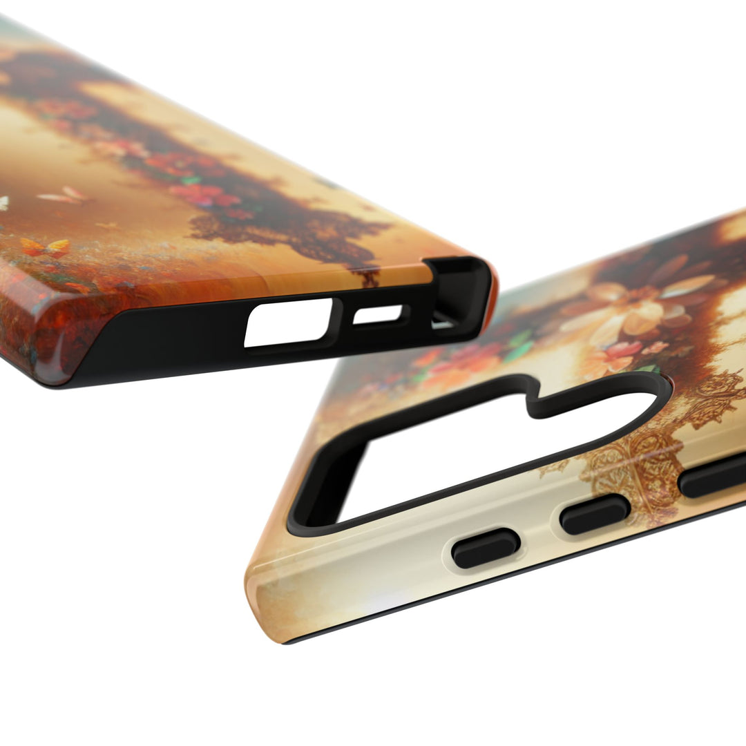 Floral Cross Phone Case, Tough Cases for Christians, Religious Gifts, Cute Floral Accessories, Chic Phone Cover, Spring Vibes