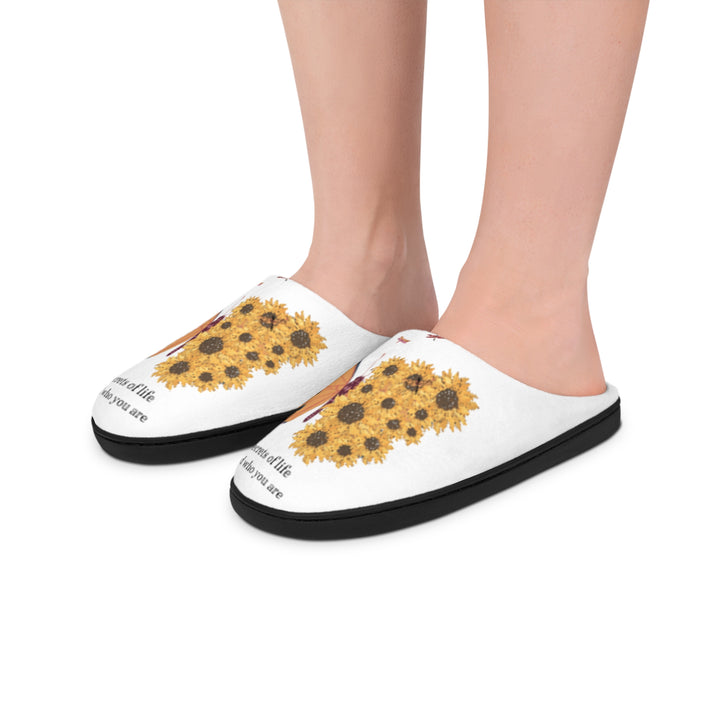 Butterfly & Sunflower Women's Indoor Slippers - Cozy Gifts for Her