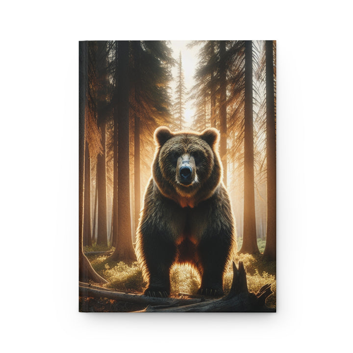 Majestic Bear Hardcover Journal - Nature Inspired Matte Notebook