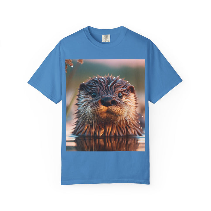 Whimsical Otter Unisex Garment-Dyed T-Shirt - Perfect for Nature Lovers