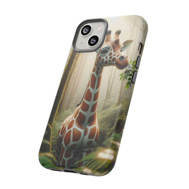 Giraffe Tough Phone Case - Cute Animal Design for Nature Lovers