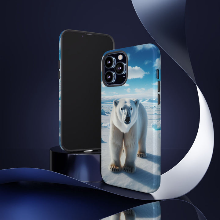 Polar Bear Tough Phone Case - Durable Protector with Arctic Design