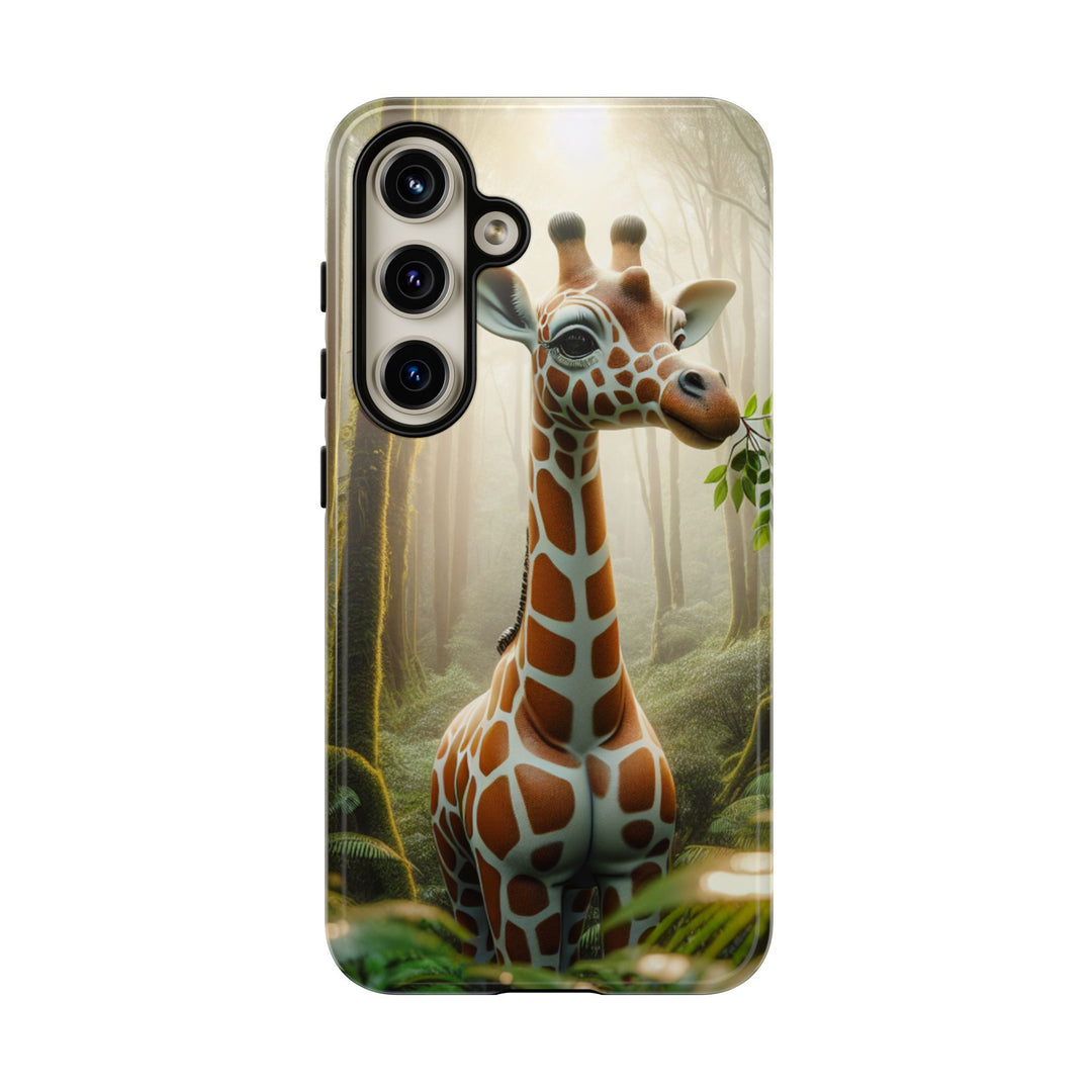 Giraffe Tough Phone Case - Cute Animal Design for Nature Lovers