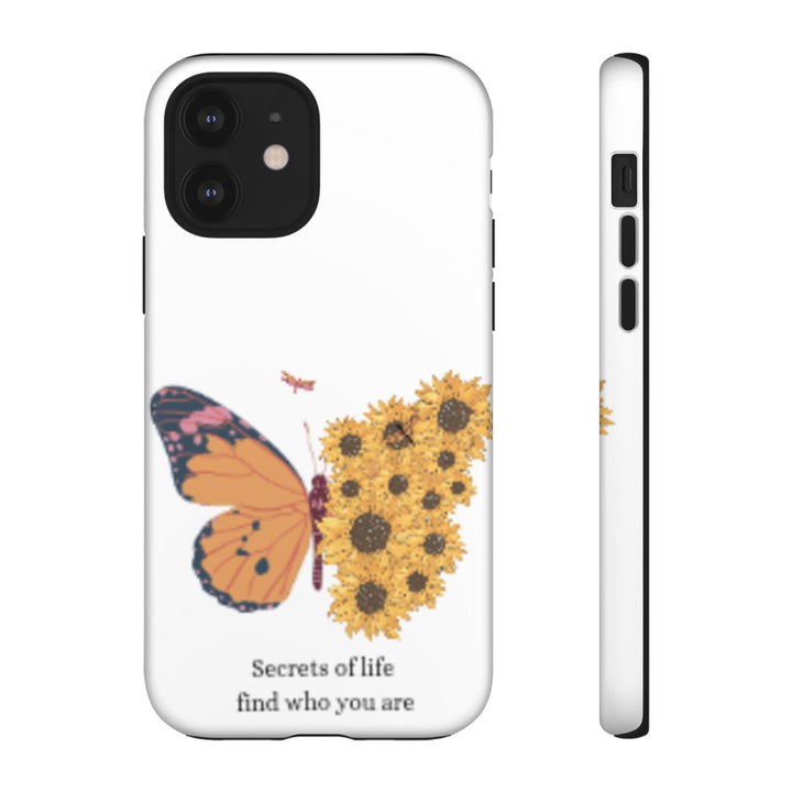 Butterfly & Sunflower Phone Case - "Secrets of Life" Design