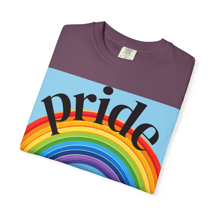 Pride Rainbow T-Shirt | Unisex Garment-Dyed Tee | LGBTQ+ Style, Casual Wear, Gift for Pride Month, Summer Fashion