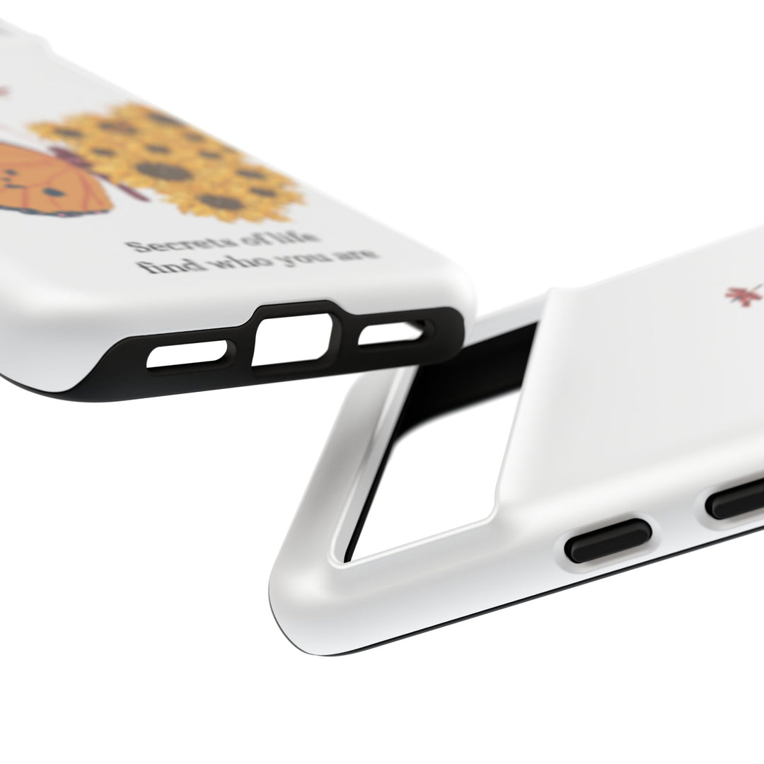 Butterfly & Sunflower Phone Case - "Secrets of Life" Design