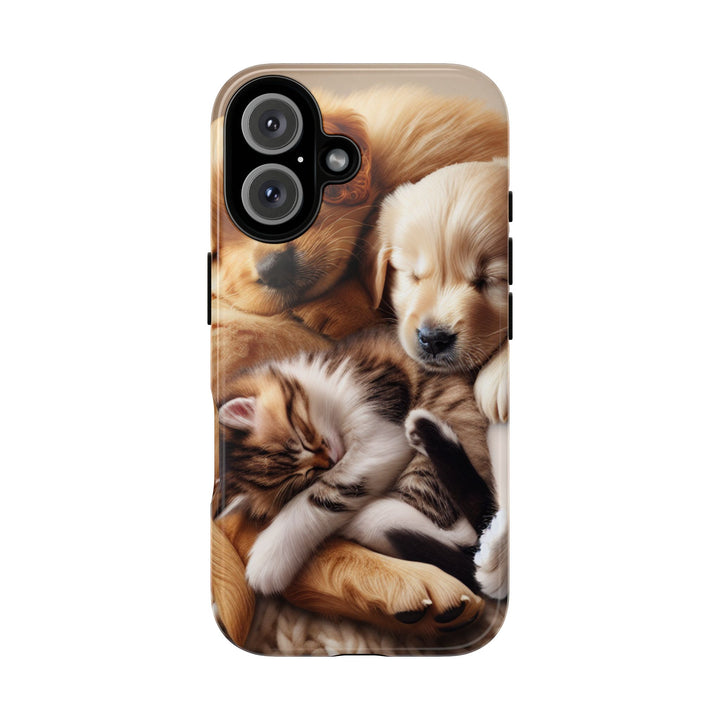 Cute Pets Phone Case - Adorable Dog and Cat Design for Animal Lovers