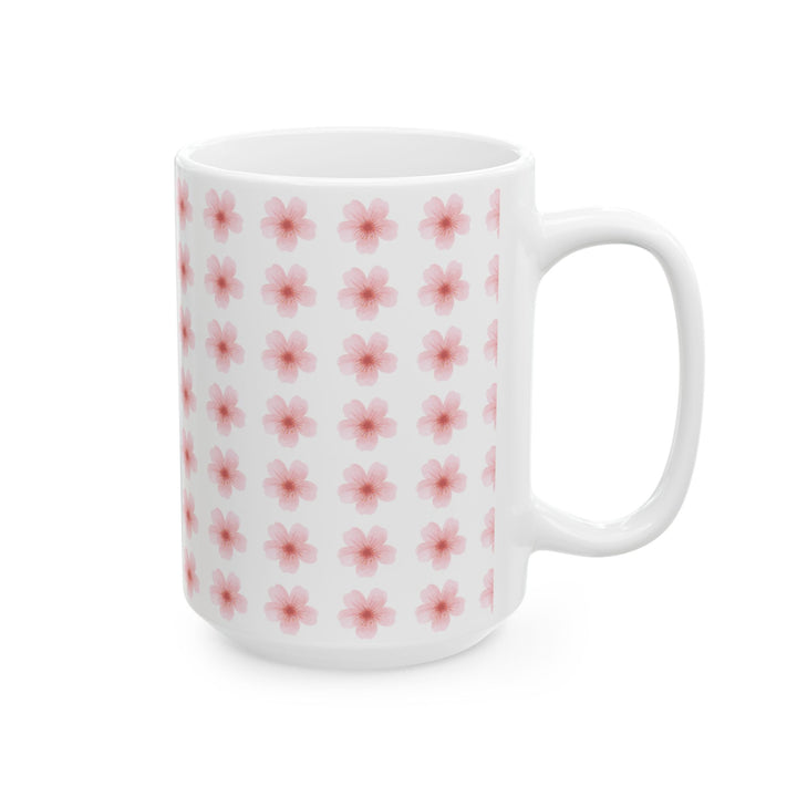 Blossom Print Ceramic Mug | Floral Coffee Cup | 11oz & 15oz
