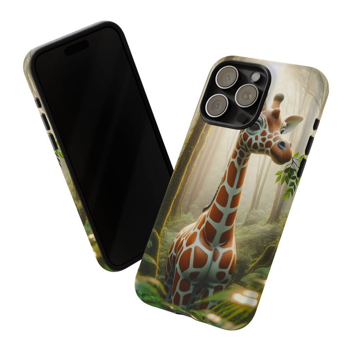 Giraffe Tough Phone Case - Cute Animal Design for Nature Lovers