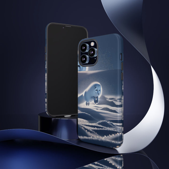 Cute Arctic Fox Phone Case – Tough Protective Cover for Animal Lovers