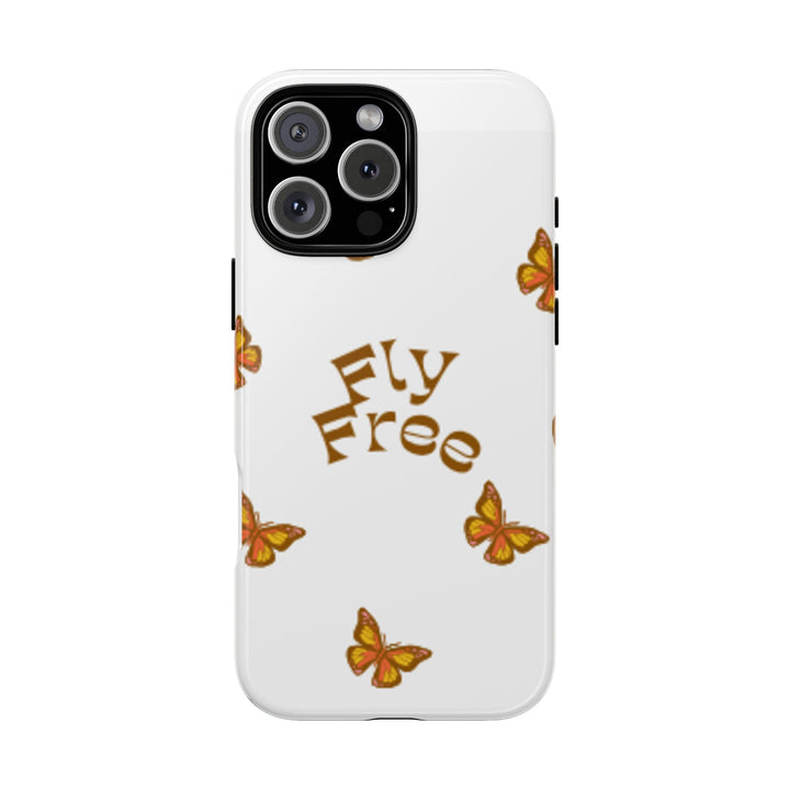 Stylish Phone Case | 'Fly Free' Butterfly Design | Unique Tough Cases