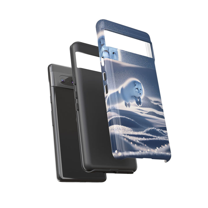 Cute Arctic Fox Phone Case – Tough Protective Cover for Animal Lovers