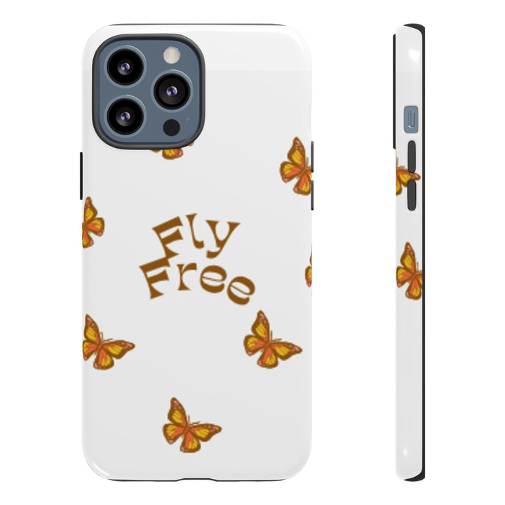 Stylish Phone Case | 'Fly Free' Butterfly Design | Unique Tough Cases