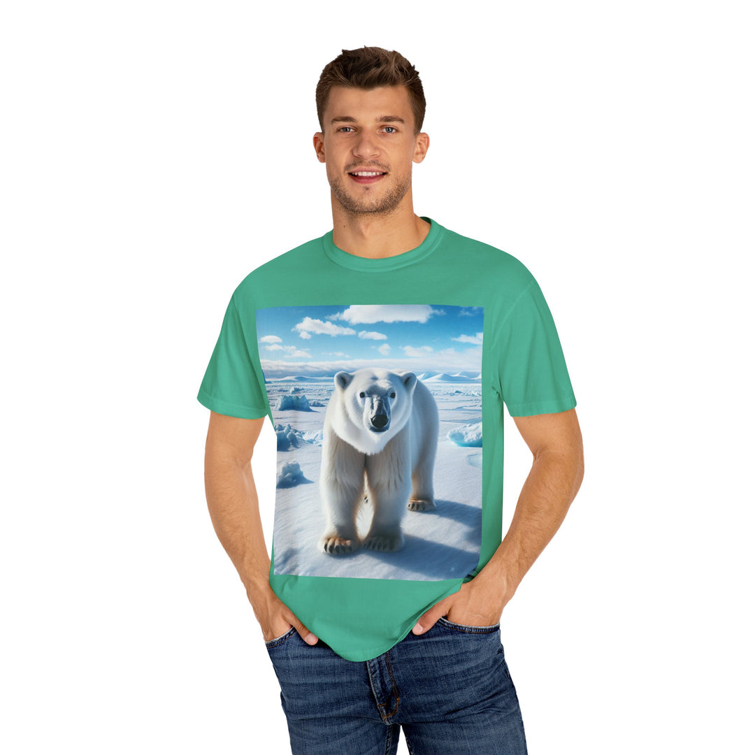 Polar Bear Graphic Unisex Garment-Dyed T-Shirt