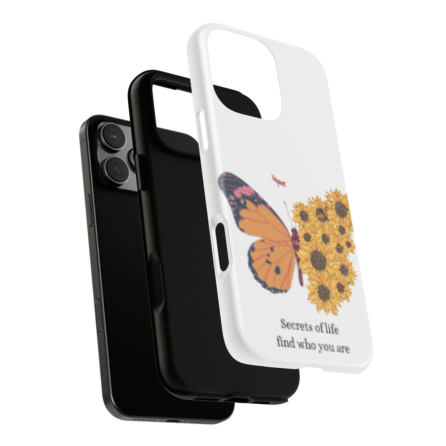 Butterfly & Sunflower Phone Case - "Secrets of Life" Design