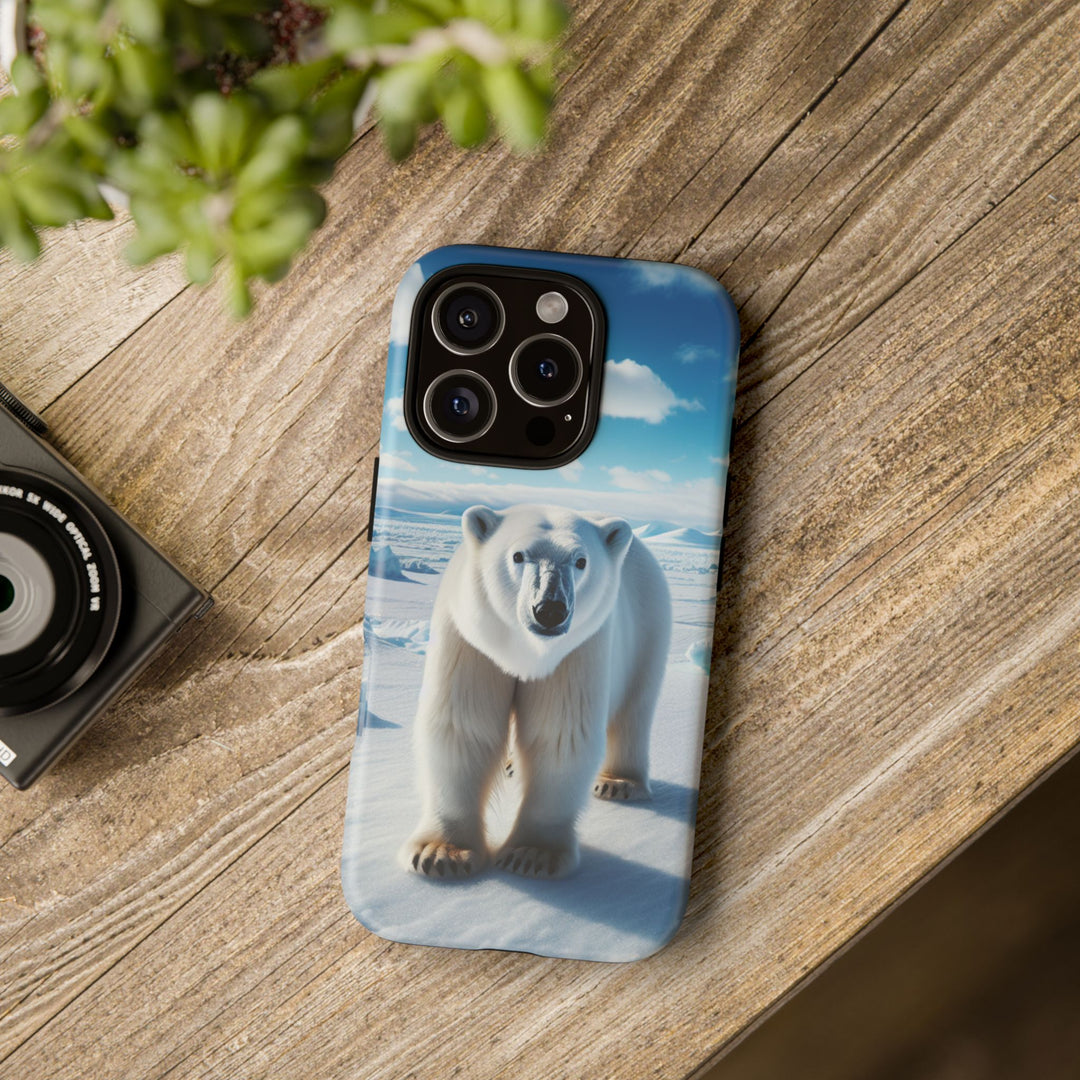 Polar Bear Tough Phone Case - Durable Protector with Arctic Design