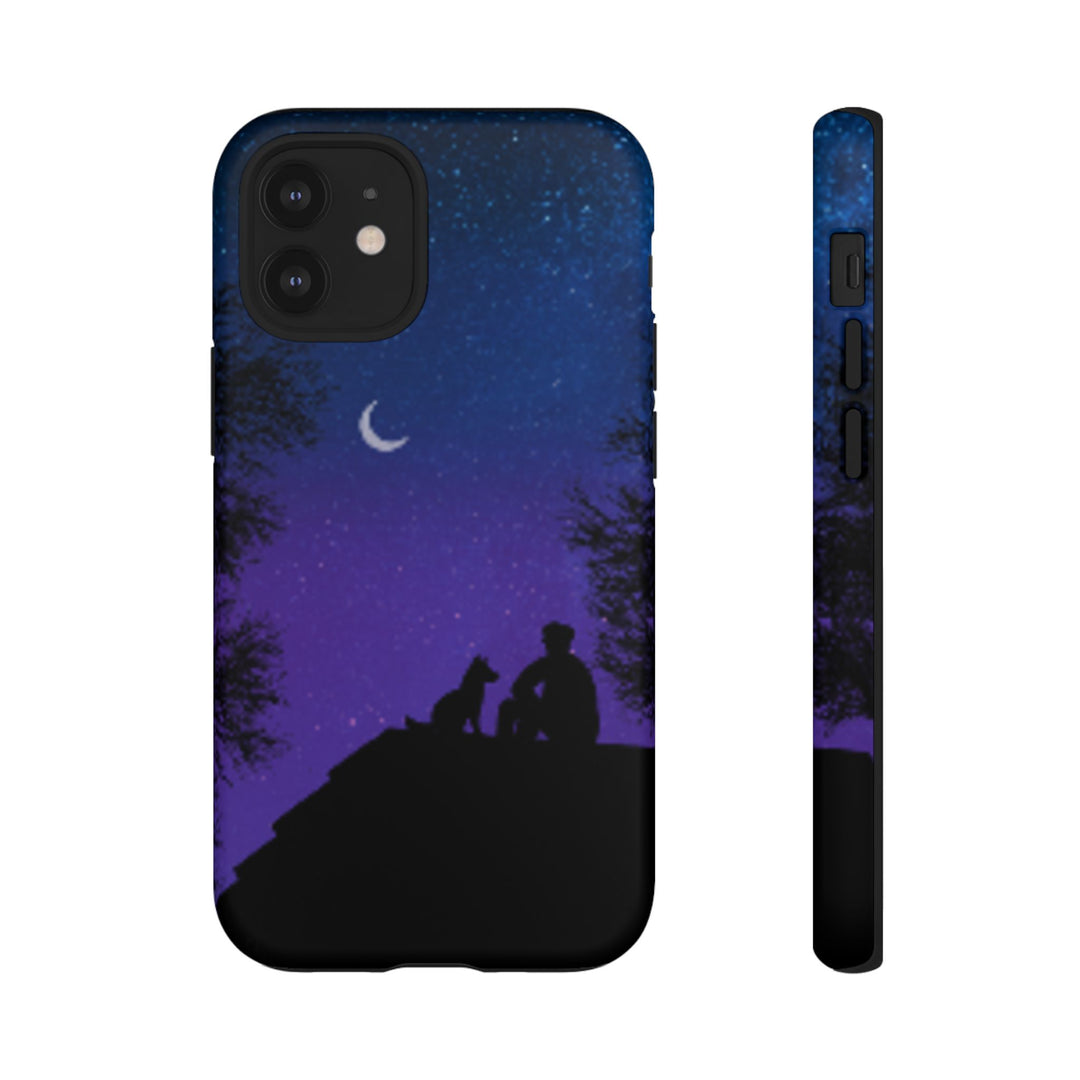 Starry Night Phone Case for Dog Lovers