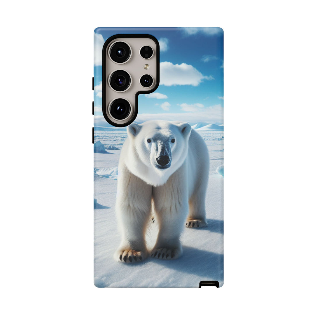 Polar Bear Tough Phone Case - Durable Protector with Arctic Design