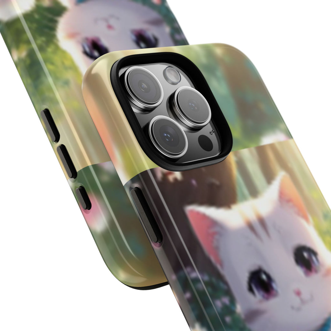 Cute Ai Cat Phone Case - Tough Protection with Floral Design for Cat Lovers