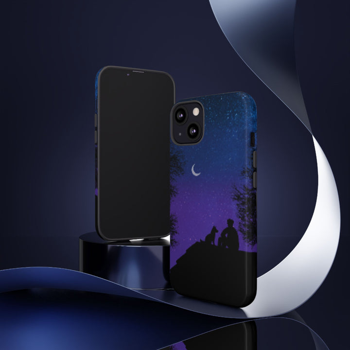Starry Night Phone Case for Dog Lovers