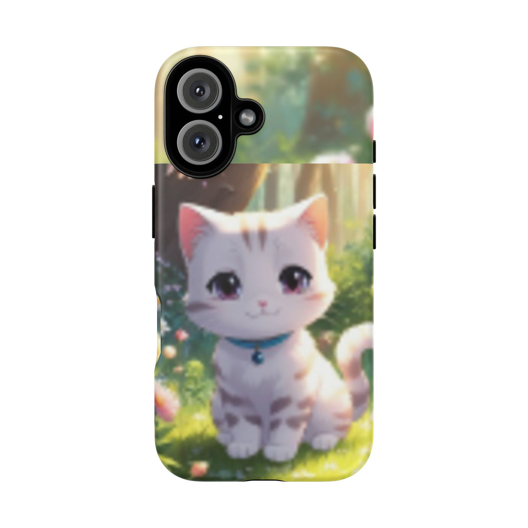 Cute Ai Cat Phone Case - Tough Protection with Floral Design for Cat Lovers
