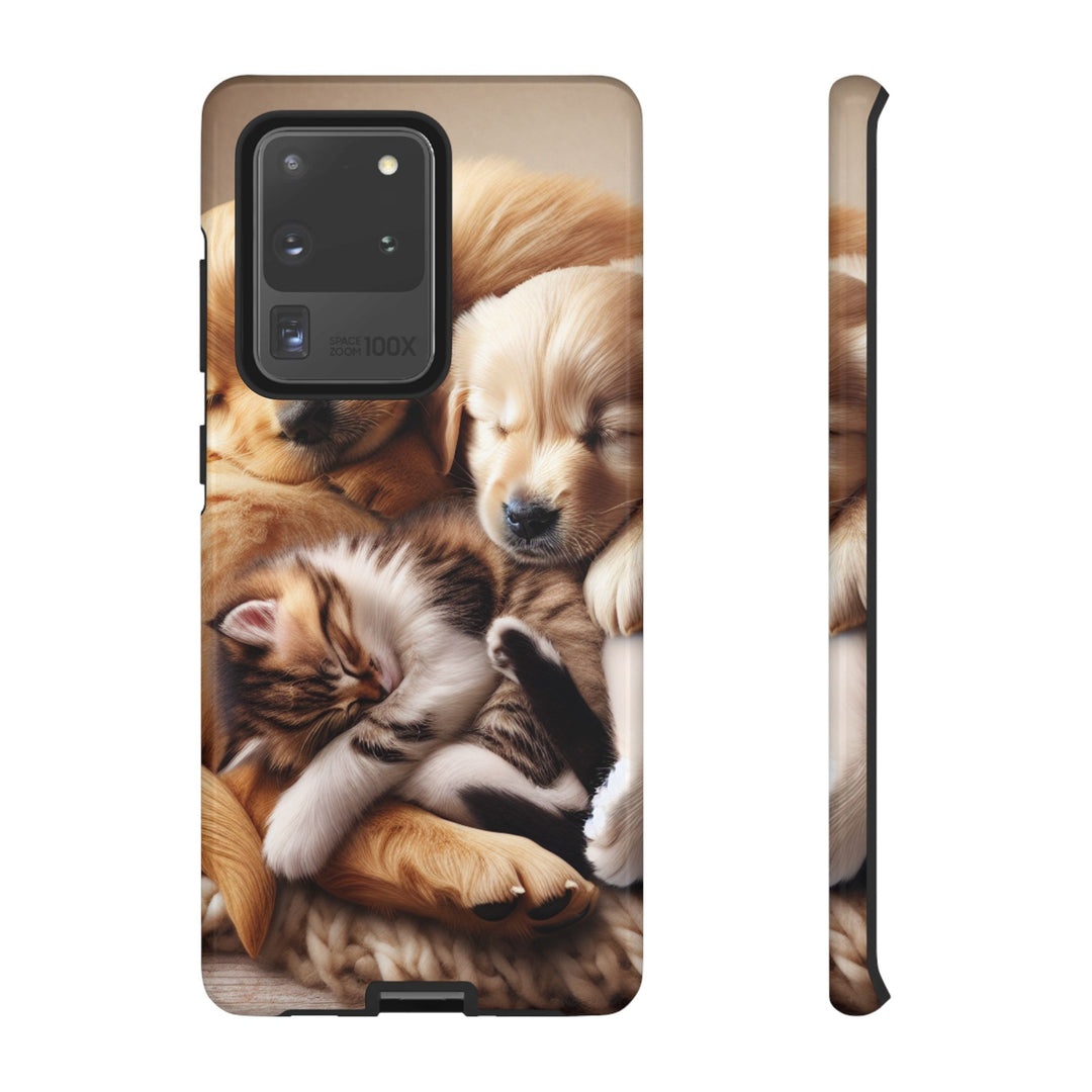Cute Pets Phone Case - Adorable Dog and Cat Design for Animal Lovers