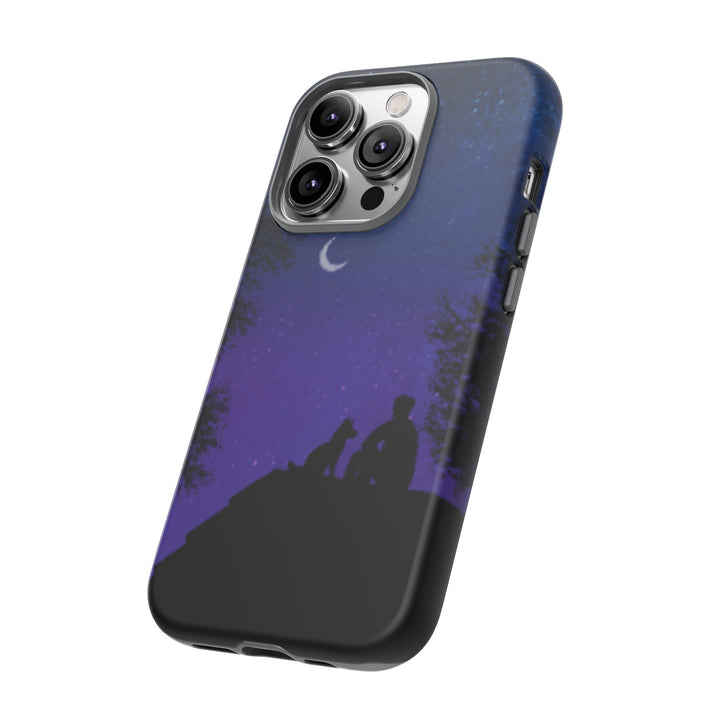 Starry Night Phone Case for Dog Lovers