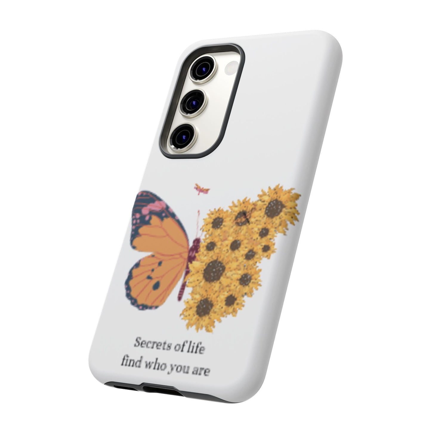 Butterfly & Sunflower Phone Case - "Secrets of Life" Design