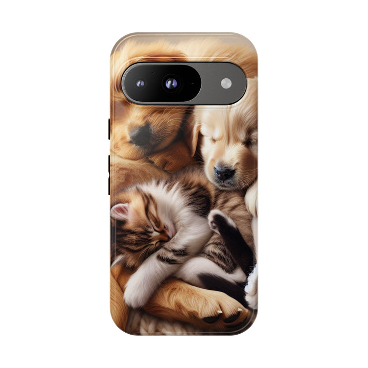 Cute Pets Phone Case - Adorable Dog and Cat Design for Animal Lovers