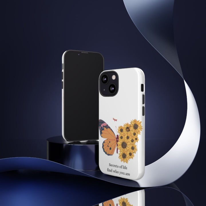 Butterfly & Sunflower Phone Case - "Secrets of Life" Design