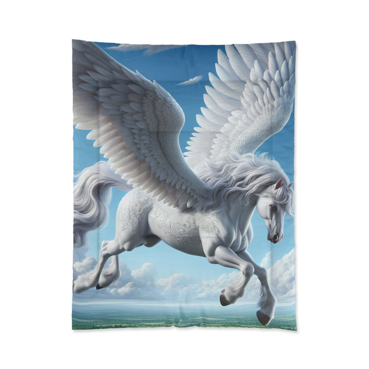 Fantasy Pegasus Comforter, Magical Bedding Set, Unicorn Dream Decor, Cozy Home Accessories, Gifts for Horse Lovers