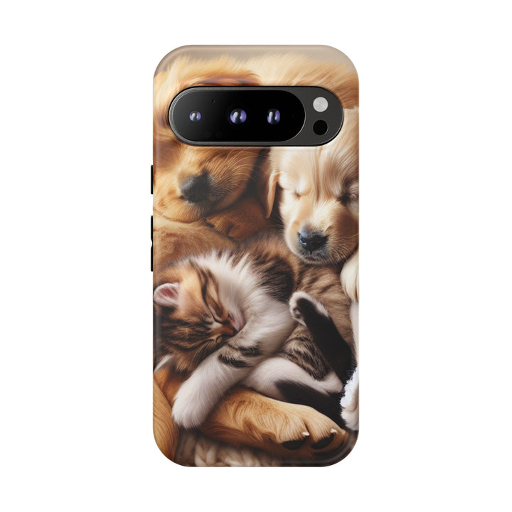 Cute Pets Phone Case - Adorable Dog and Cat Design for Animal Lovers