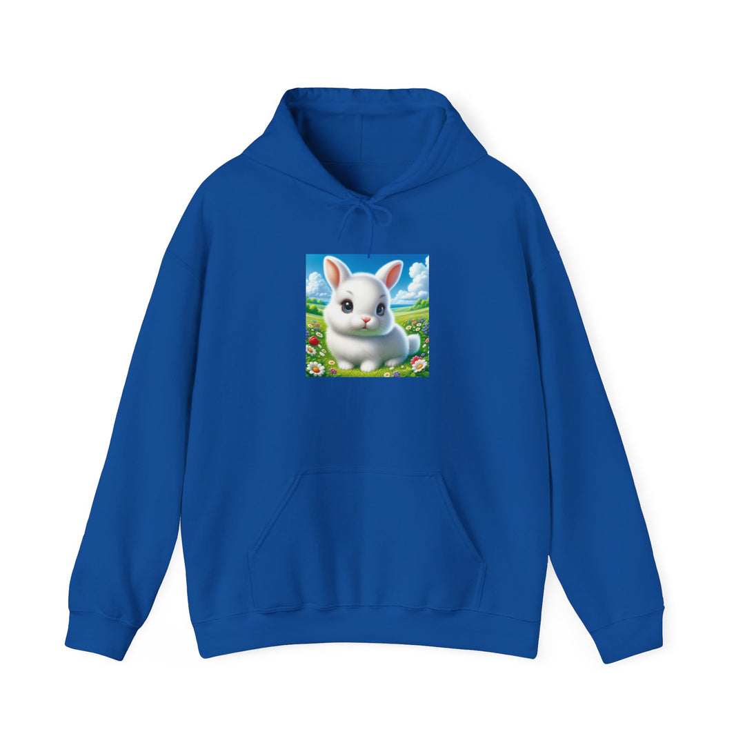 Cute Bunny Hooded Sweatshirt for Animal Lovers, Cozy Apparel for Spring, Easter Gift, Gift for Kids, Casual Wear