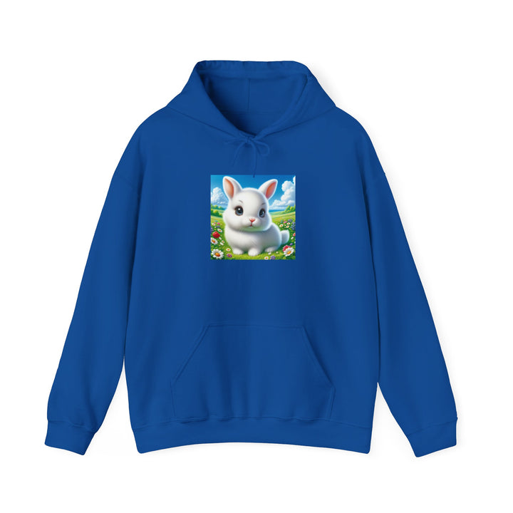 Cute Bunny Hooded Sweatshirt for Animal Lovers, Cozy Apparel for Spring, Easter Gift, Gift for Kids, Casual Wear