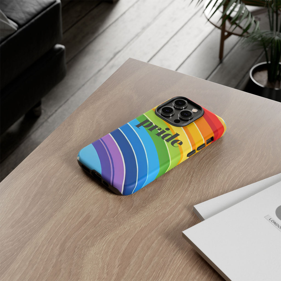 Pride Phone Case - Rainbow Gradient, LGBTQ+ Accessory, Colorful Phone Cover, Unique Gift for Pride Month, Phone Protection