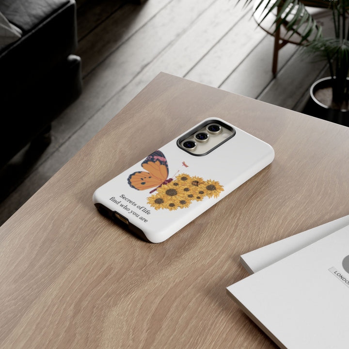 Butterfly & Sunflower Phone Case - "Secrets of Life" Design