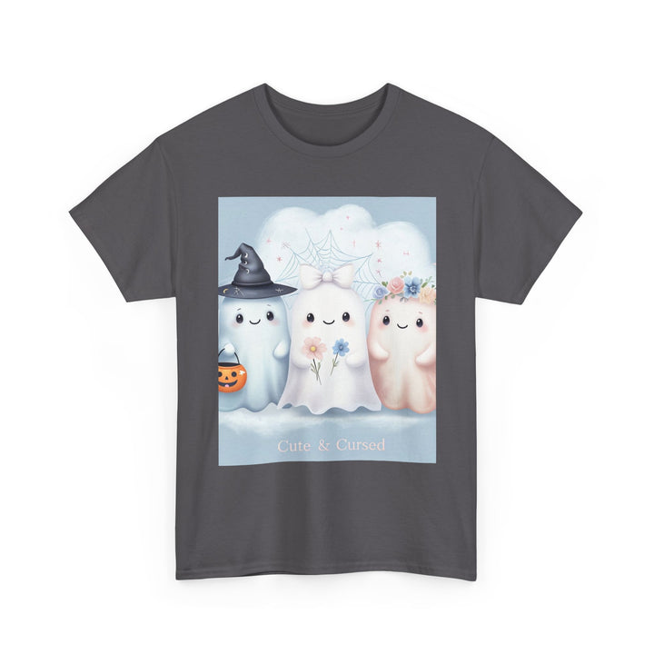 Cute Ghosts Unisex T-Shirt, Halloween Tee, Spooky Costume Shirt, Cute Kawaii Apparel, Gift for Ghost Lovers, Cozy Cotton Top