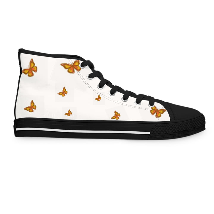 Butterfly High Top Sneakers for Women - Stylish and Fun Footwear