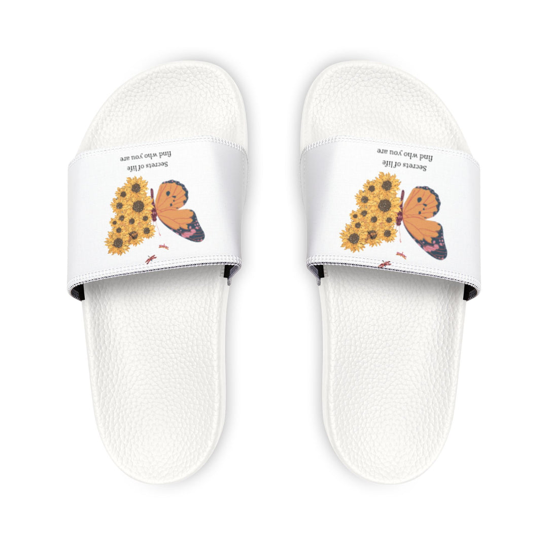 Women's Butterfly & Sunflower Slide Sandals - Comfortable Summer Footwear