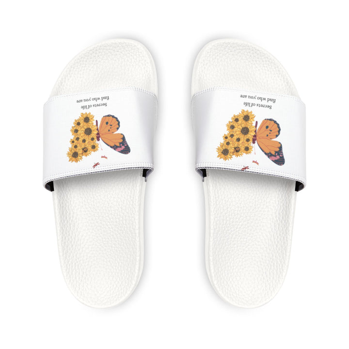 Women's Butterfly & Sunflower Slide Sandals - Comfortable Summer Footwear