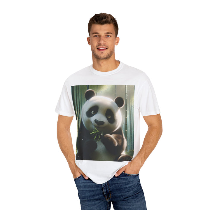 Cute Panda Unisex Garment-Dyed T-Shirt | Casual Animal Lover Tee