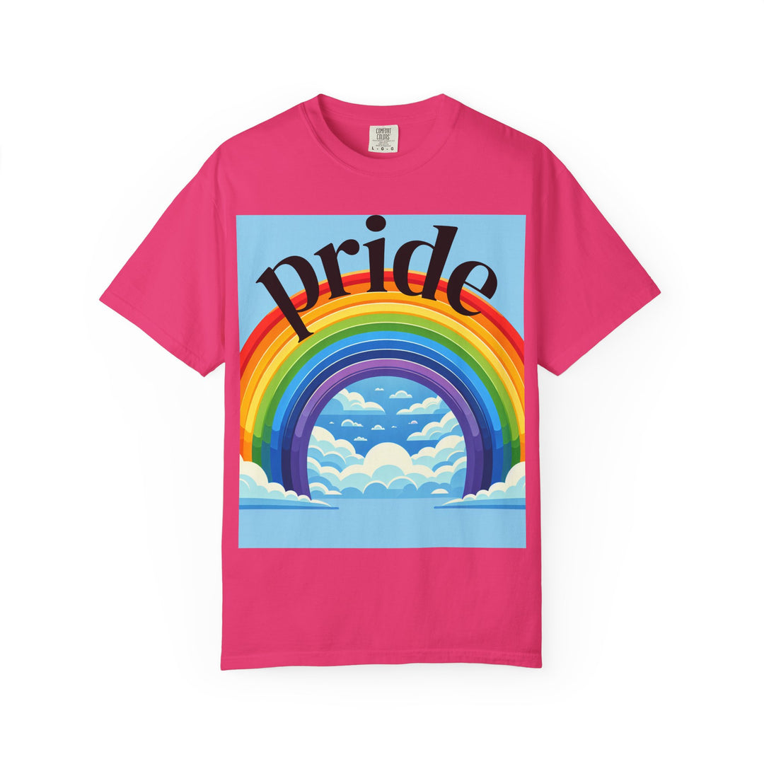 Pride Rainbow T-Shirt | Unisex Garment-Dyed Tee | LGBTQ+ Style, Casual Wear, Gift for Pride Month, Summer Fashion