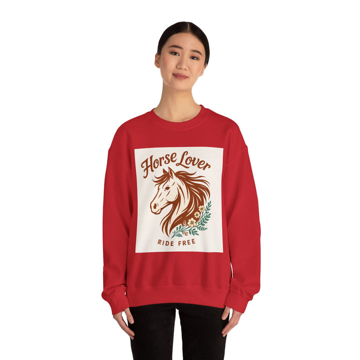 Cozy Horse Lover Sweatshirt, Equine Enthusiast Apparel, Perfect Gift for Equestrians, Casual Comfort, Horseback Riding Fashion