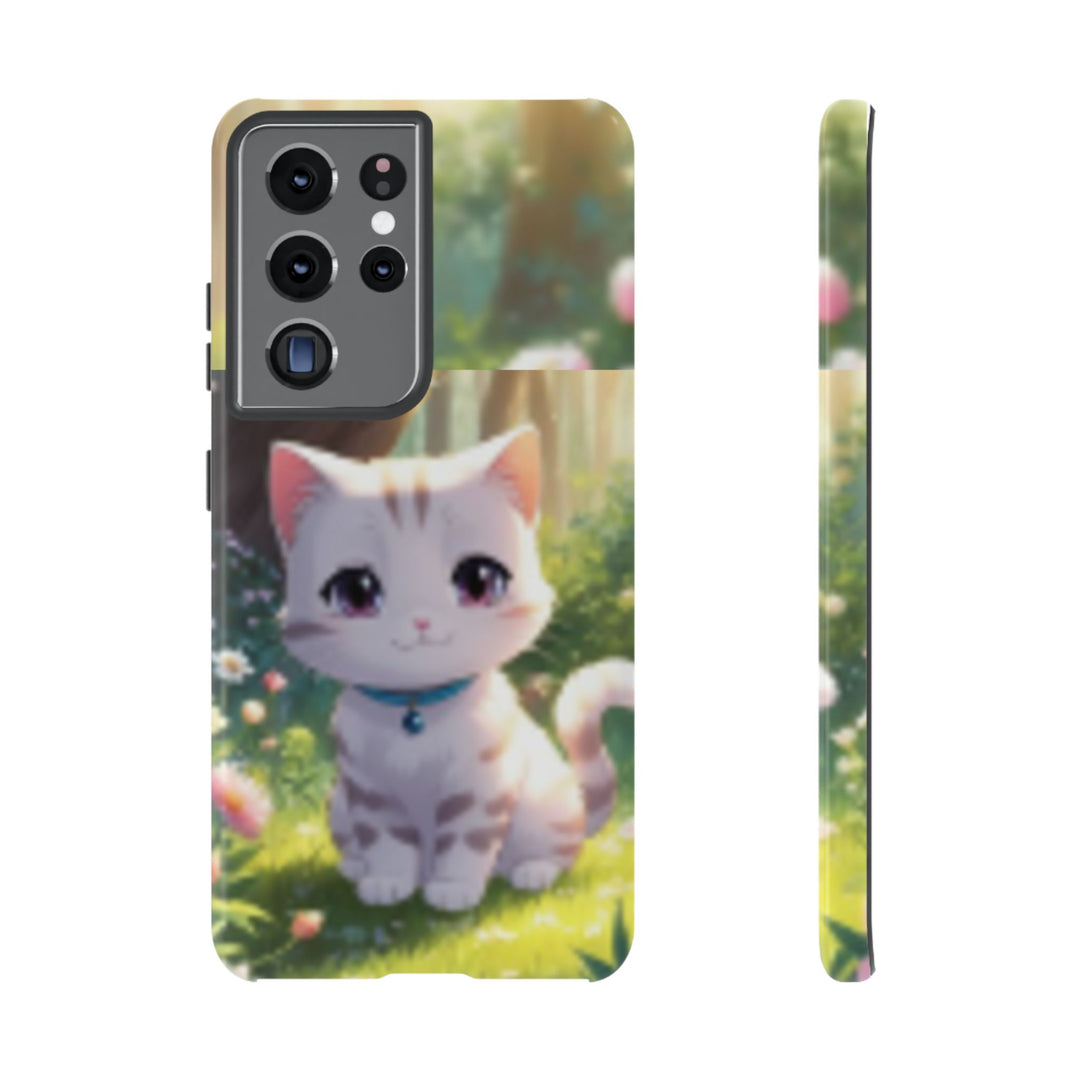 Cute Ai Cat Phone Case - Tough Protection with Floral Design for Cat Lovers