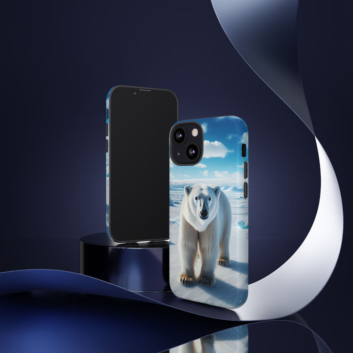 Polar Bear Tough Phone Case - Durable Protector with Arctic Design