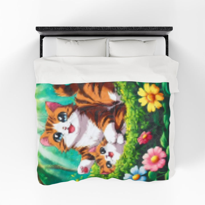 Plush Blanket - AI Cat Design