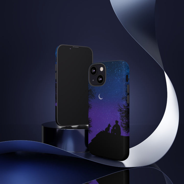 Starry Night Phone Case for Dog Lovers
